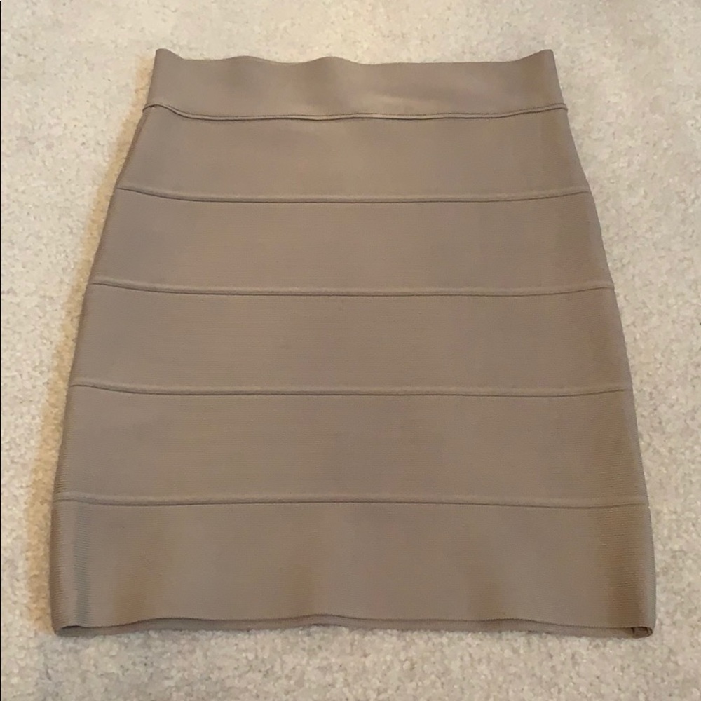Tan bandage skirt